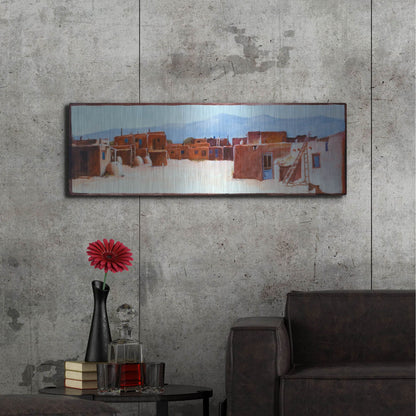 Luxe Metal Art 'Divided Light' by J. E. Knauf, Metal Wall Art,48x16