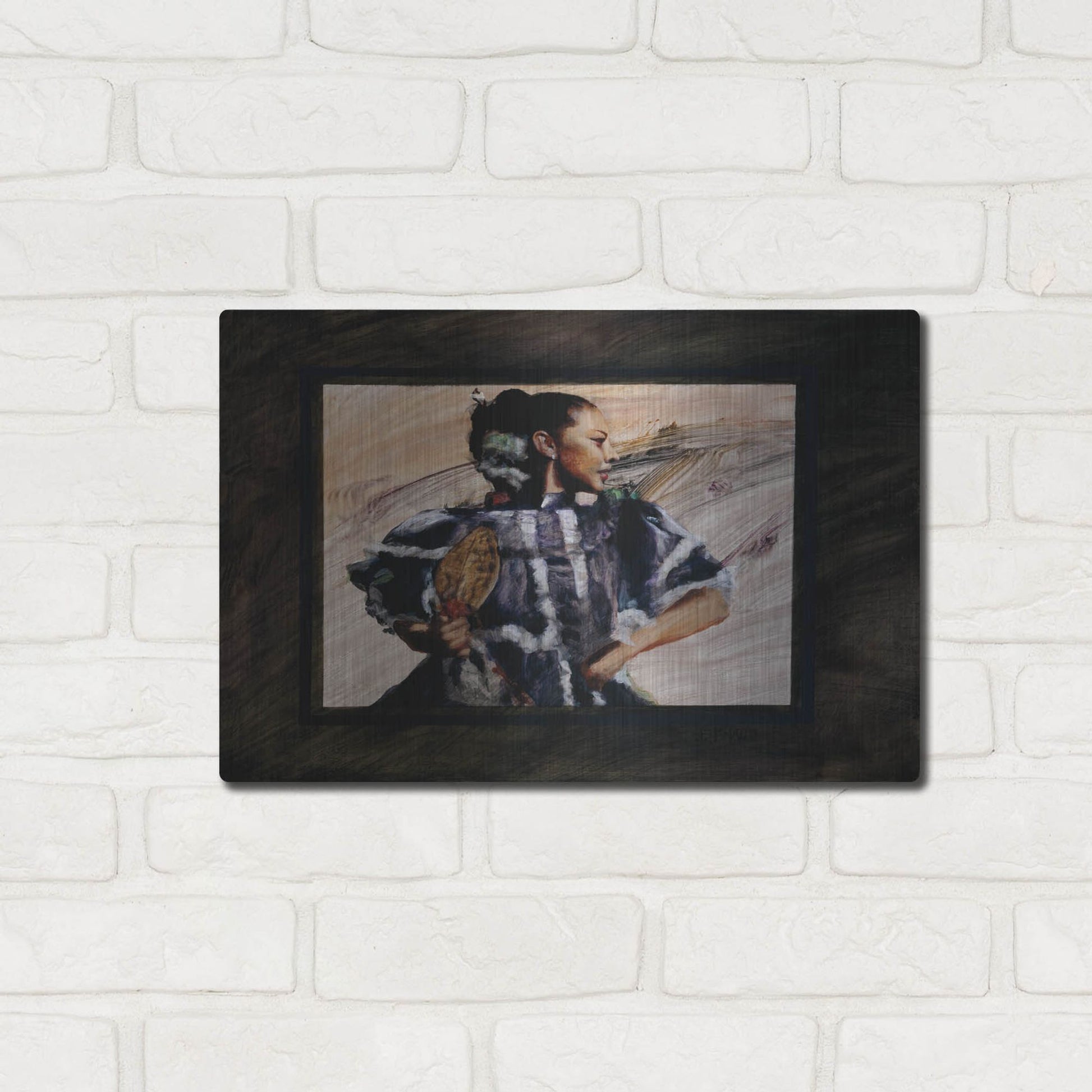 Luxe Metal Art 'Elcinco' by J. E. Knauf, Metal Wall Art,16x12