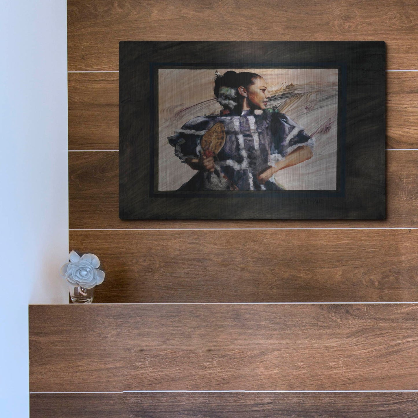 Luxe Metal Art 'Elcinco' by J. E. Knauf, Metal Wall Art,16x12