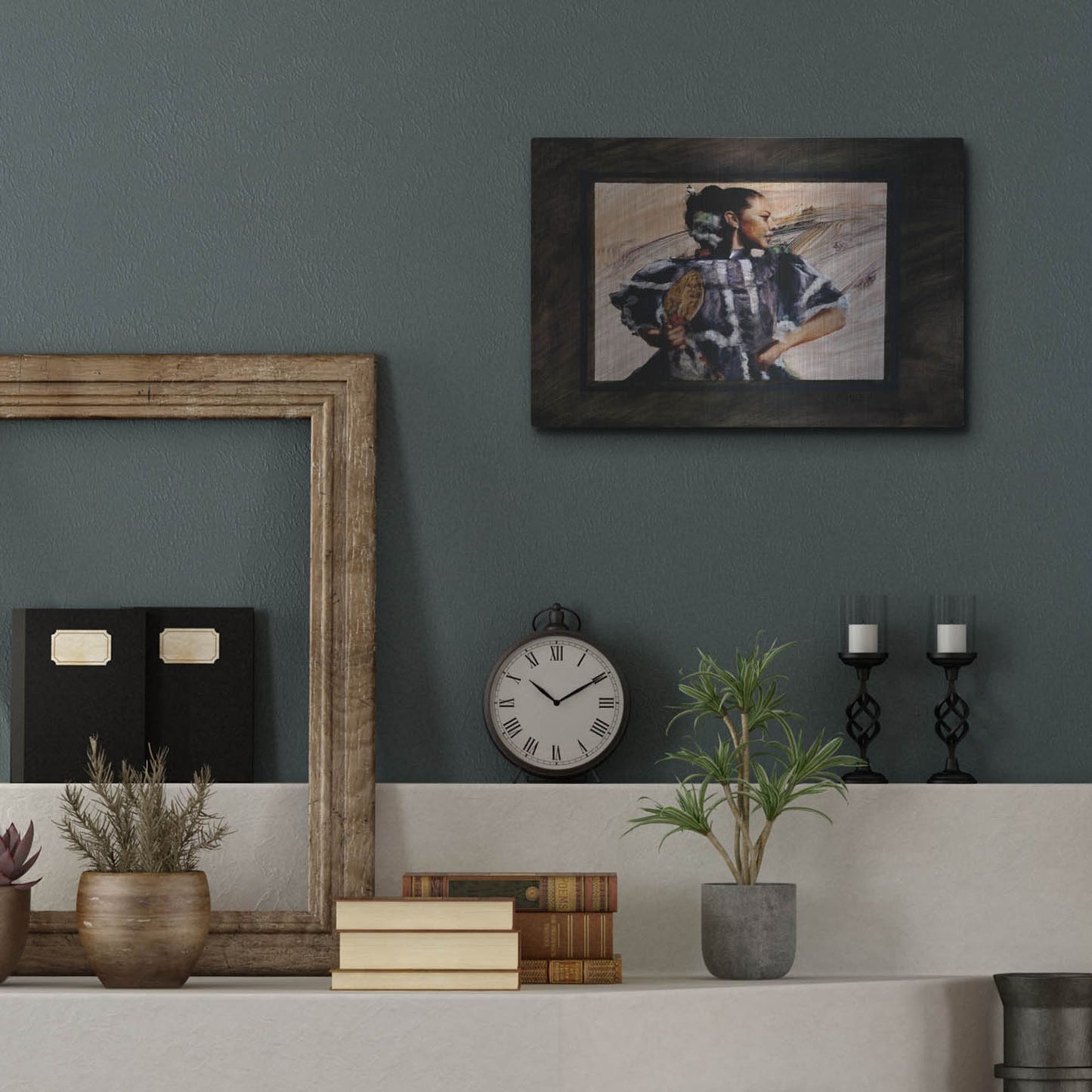 Luxe Metal Art 'Elcinco' by J. E. Knauf, Metal Wall Art,16x12