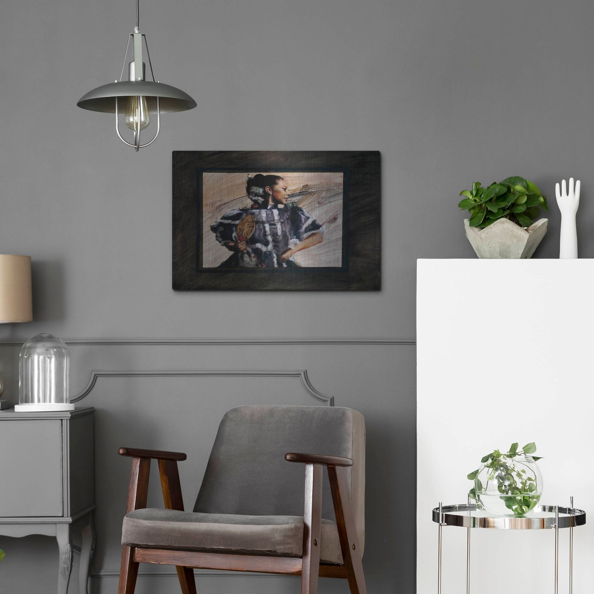 Luxe Metal Art 'Elcinco' by J. E. Knauf, Metal Wall Art,24x16