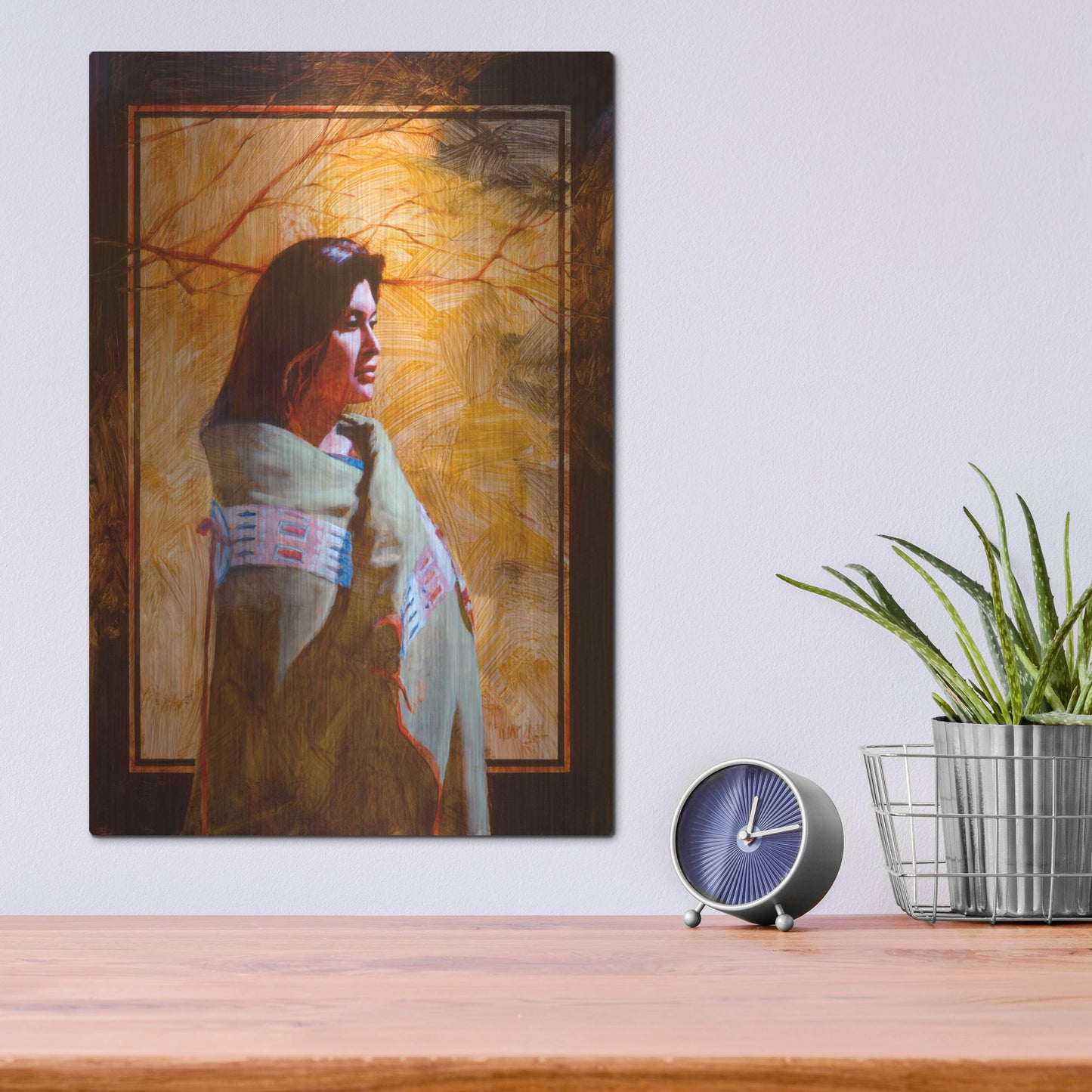 Luxe Metal Art 'Fall' by J. E. Knauf, Metal Wall Art,12x16