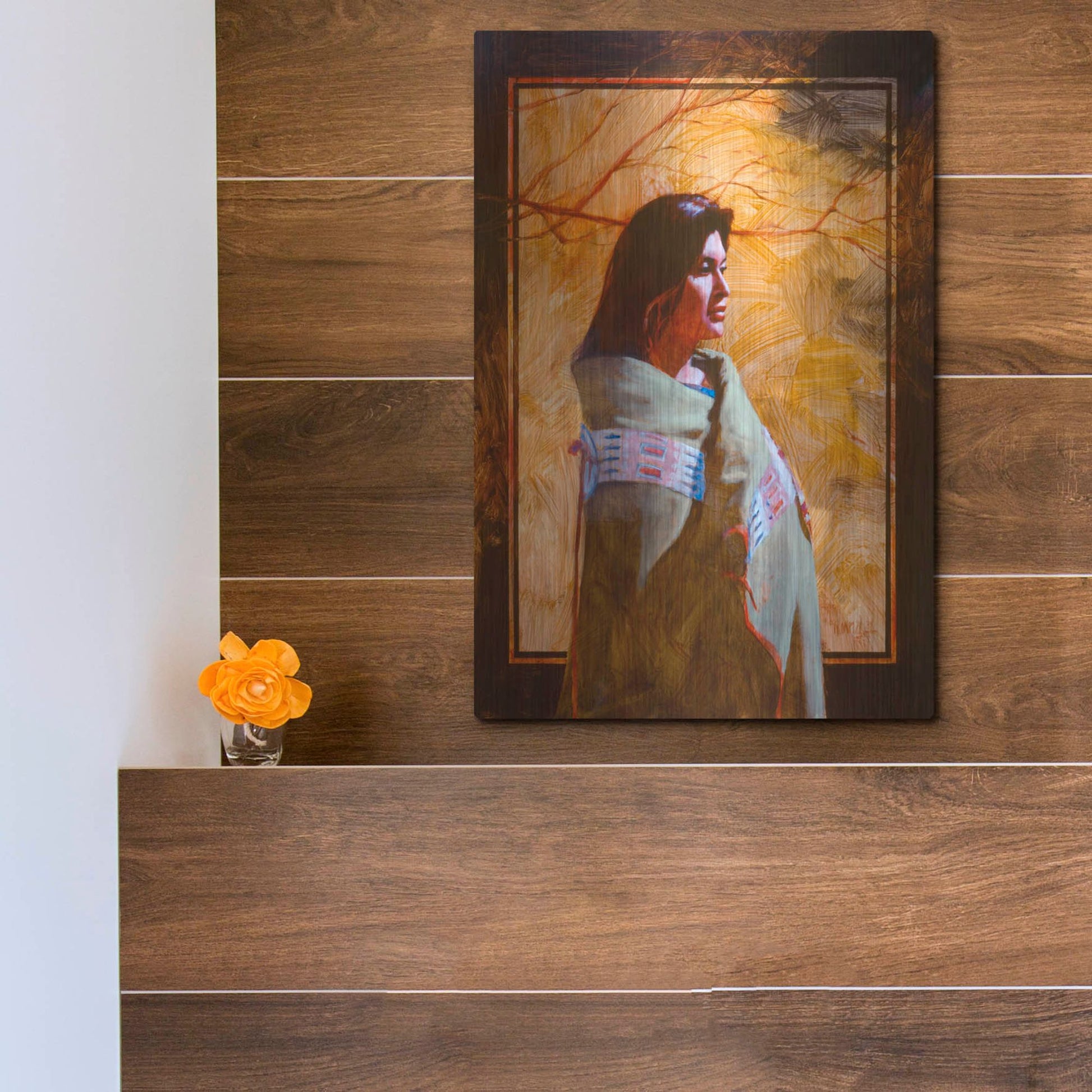 Luxe Metal Art 'Fall' by J. E. Knauf, Metal Wall Art,12x16