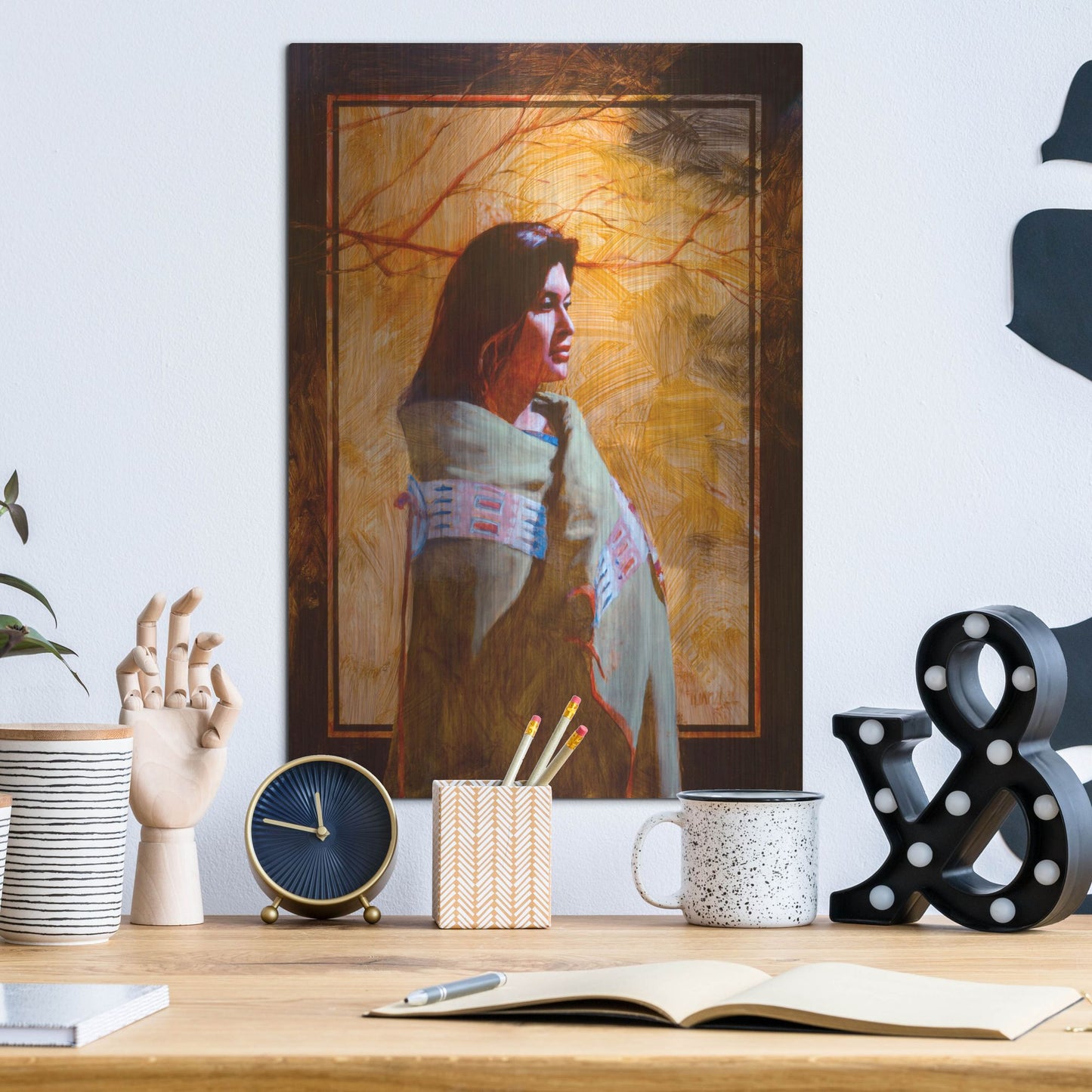 Luxe Metal Art 'Fall' by J. E. Knauf, Metal Wall Art,12x16