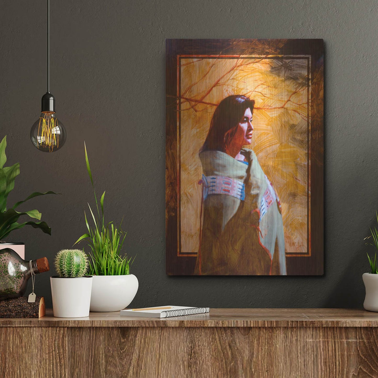 Luxe Metal Art 'Fall' by J. E. Knauf, Metal Wall Art,12x16