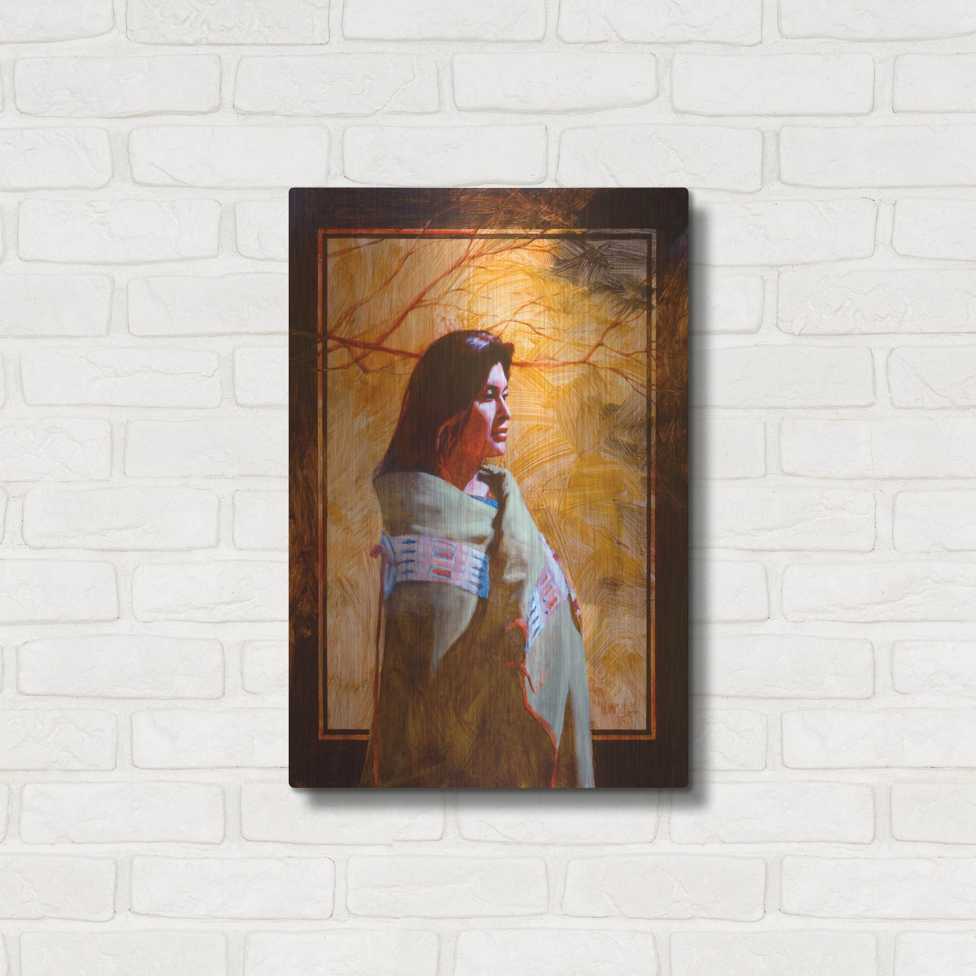 Luxe Metal Art 'Fall' by J. E. Knauf, Metal Wall Art,16x24