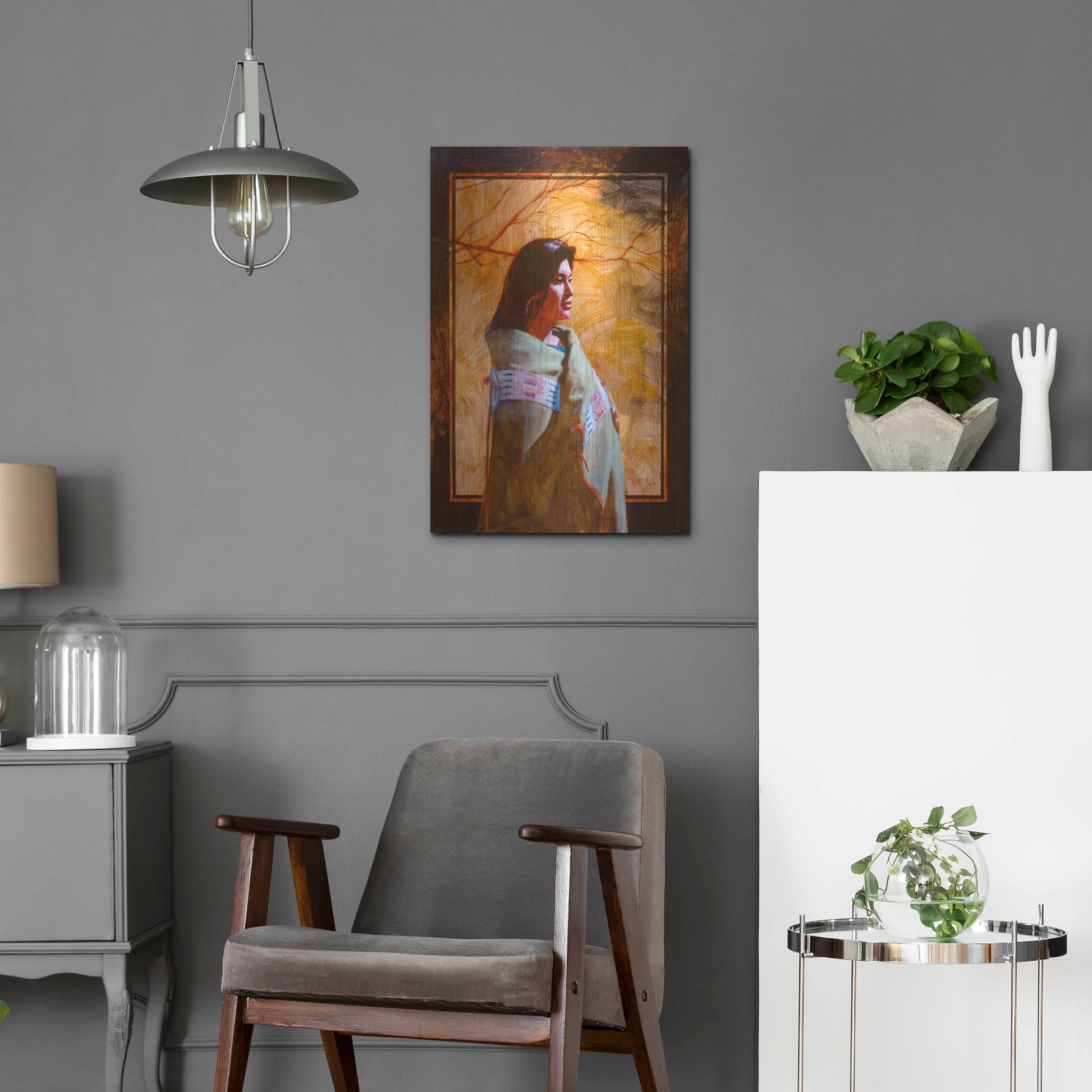 Luxe Metal Art 'Fall' by J. E. Knauf, Metal Wall Art,16x24