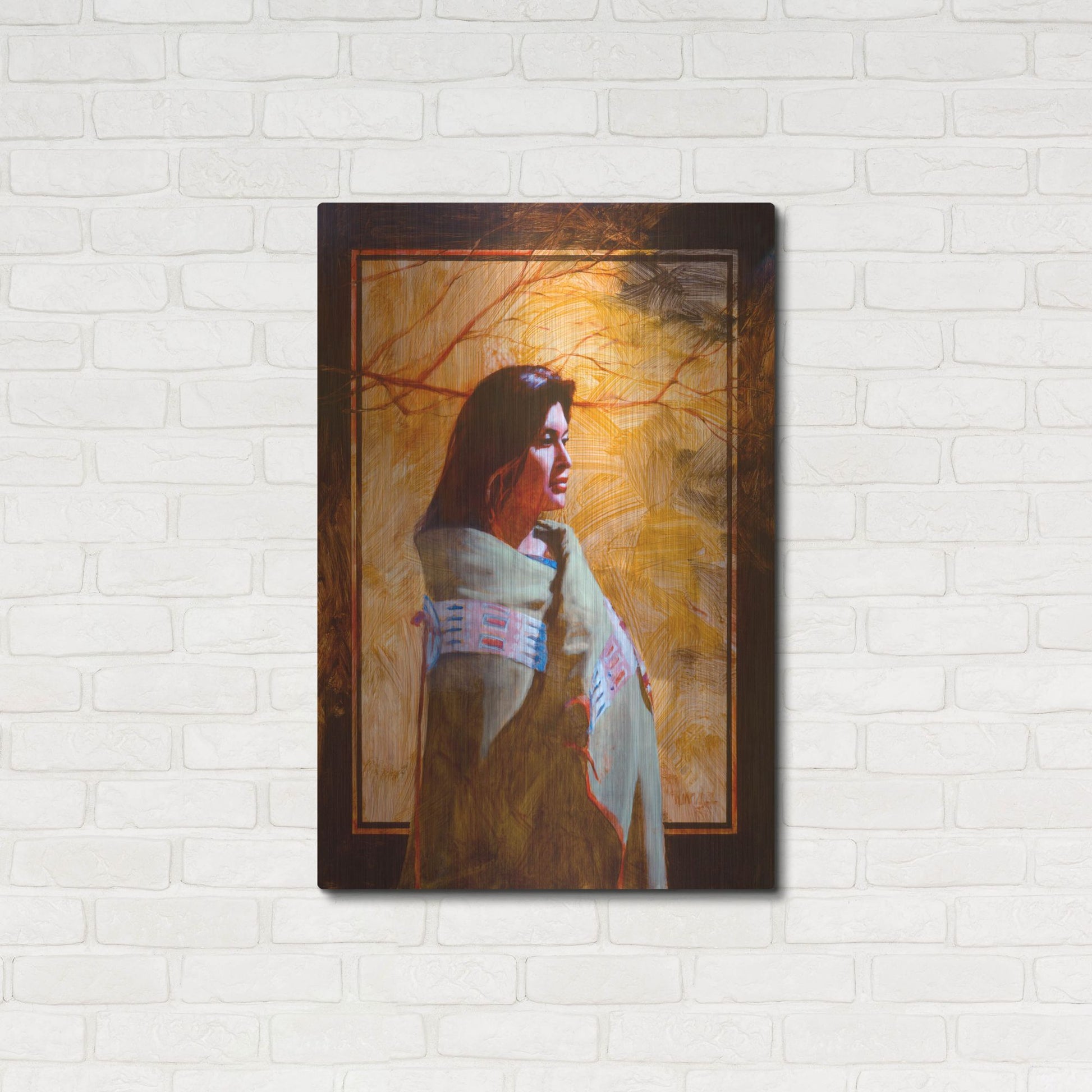 Luxe Metal Art 'Fall' by J. E. Knauf, Metal Wall Art,24x36