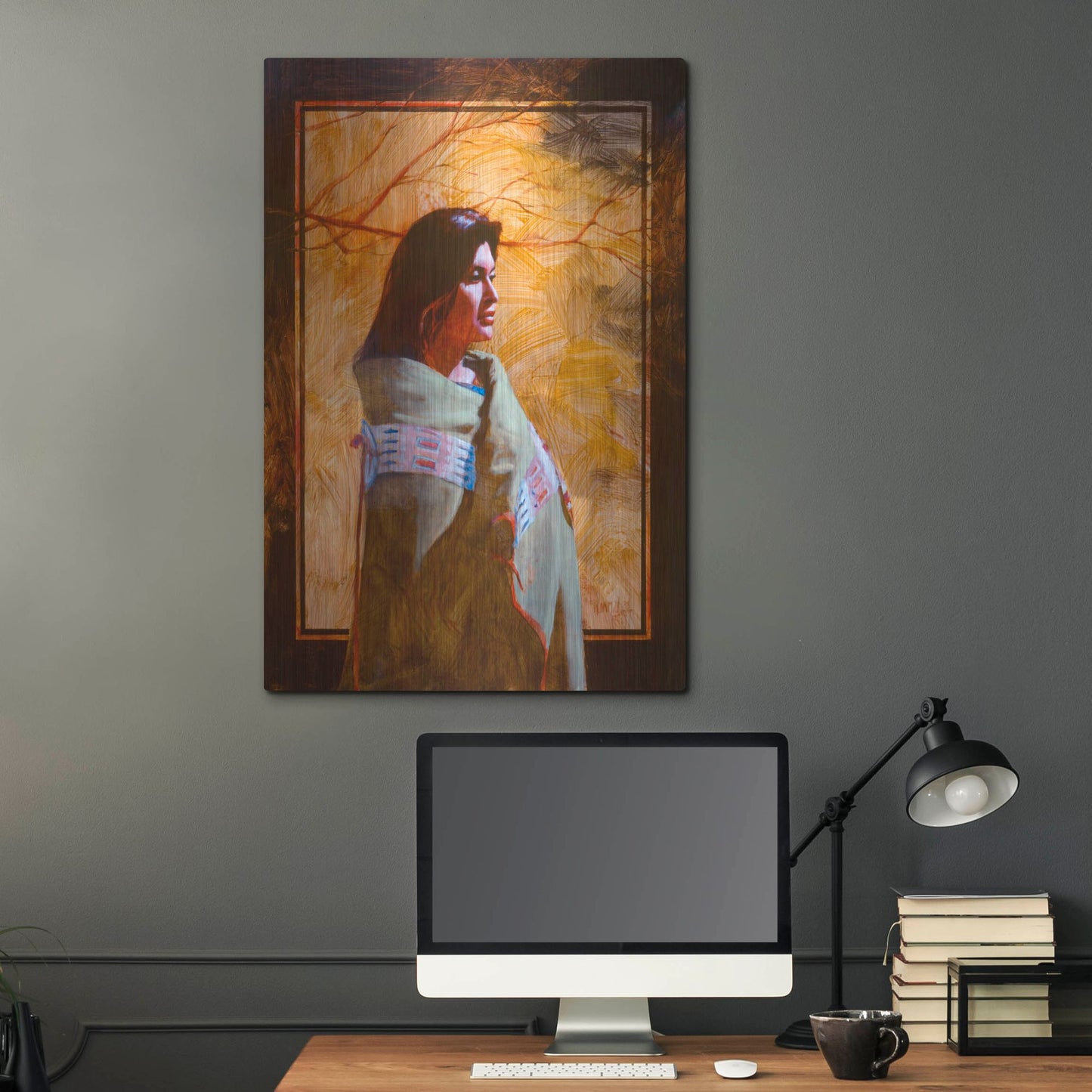 Luxe Metal Art 'Fall' by J. E. Knauf, Metal Wall Art,24x36