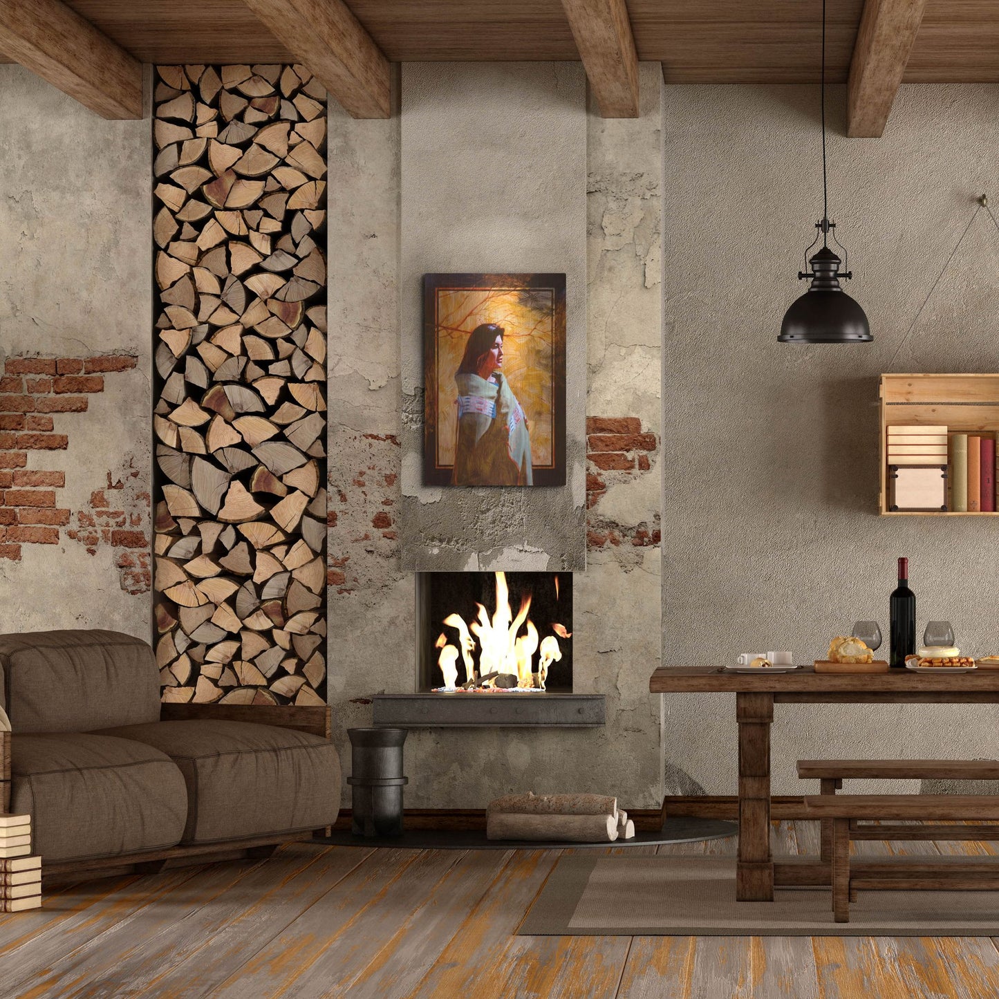 Luxe Metal Art 'Fall' by J. E. Knauf, Metal Wall Art,24x36