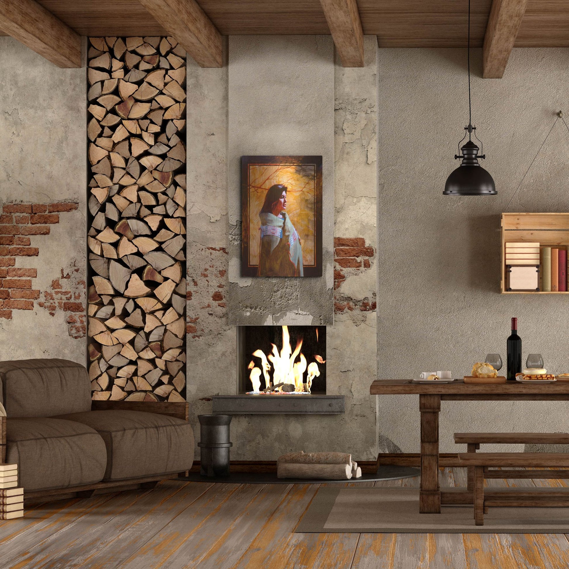 Luxe Metal Art 'Fall' by J. E. Knauf, Metal Wall Art,24x36