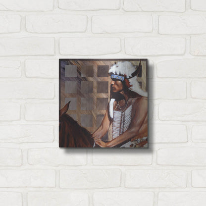 Luxe Metal Art 'Hazard' by J. E. Knauf, Metal Wall Art,12x12