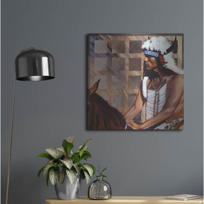 Luxe Metal Art 'Hazard' by J. E. Knauf, Metal Wall Art,24x24