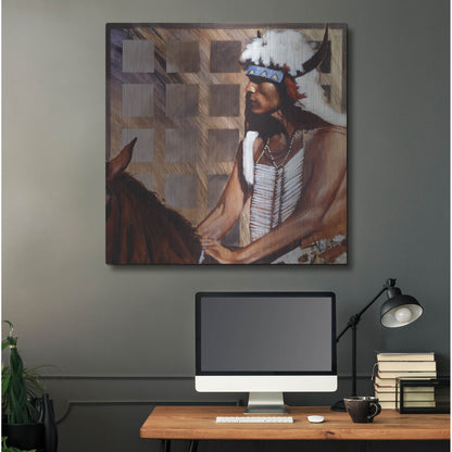 Luxe Metal Art 'Hazard' by J. E. Knauf, Metal Wall Art,36x36