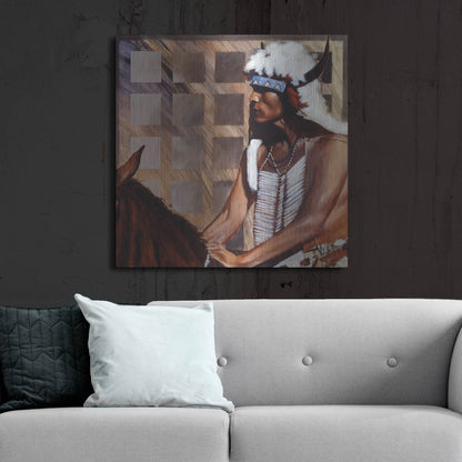 Luxe Metal Art 'Hazard' by J. E. Knauf, Metal Wall Art,36x36