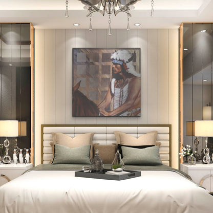 Luxe Metal Art 'Hazard' by J. E. Knauf, Metal Wall Art,36x36