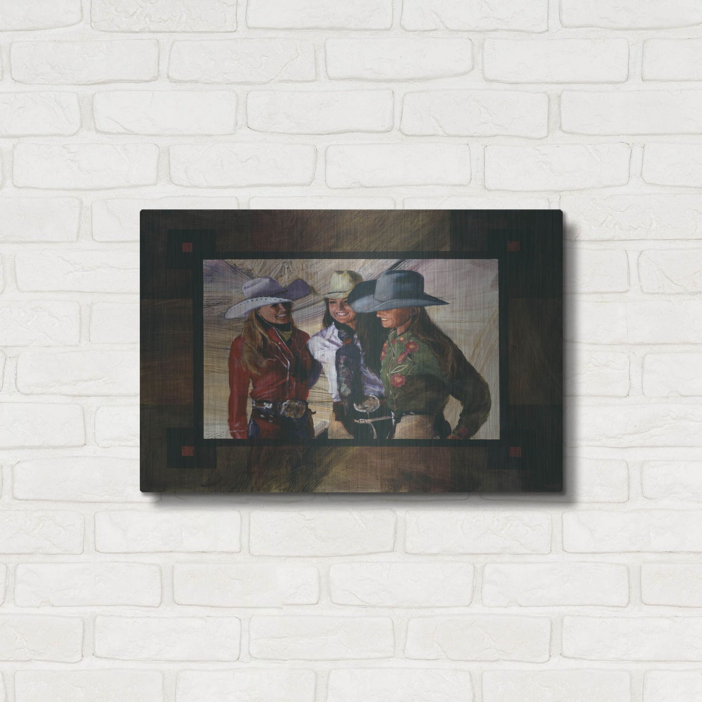 Luxe Metal Art 'Headin For Trouble' by J. E. Knauf, Metal Wall Art,24x16