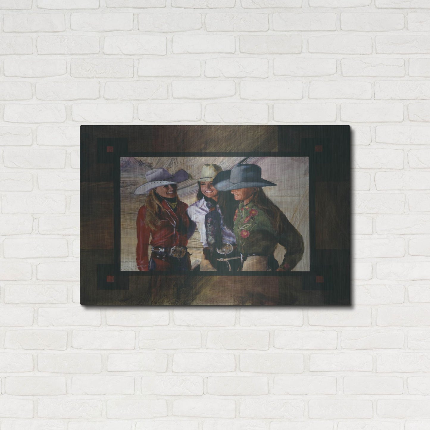 Luxe Metal Art 'Headin For Trouble' by J. E. Knauf, Metal Wall Art,36x24