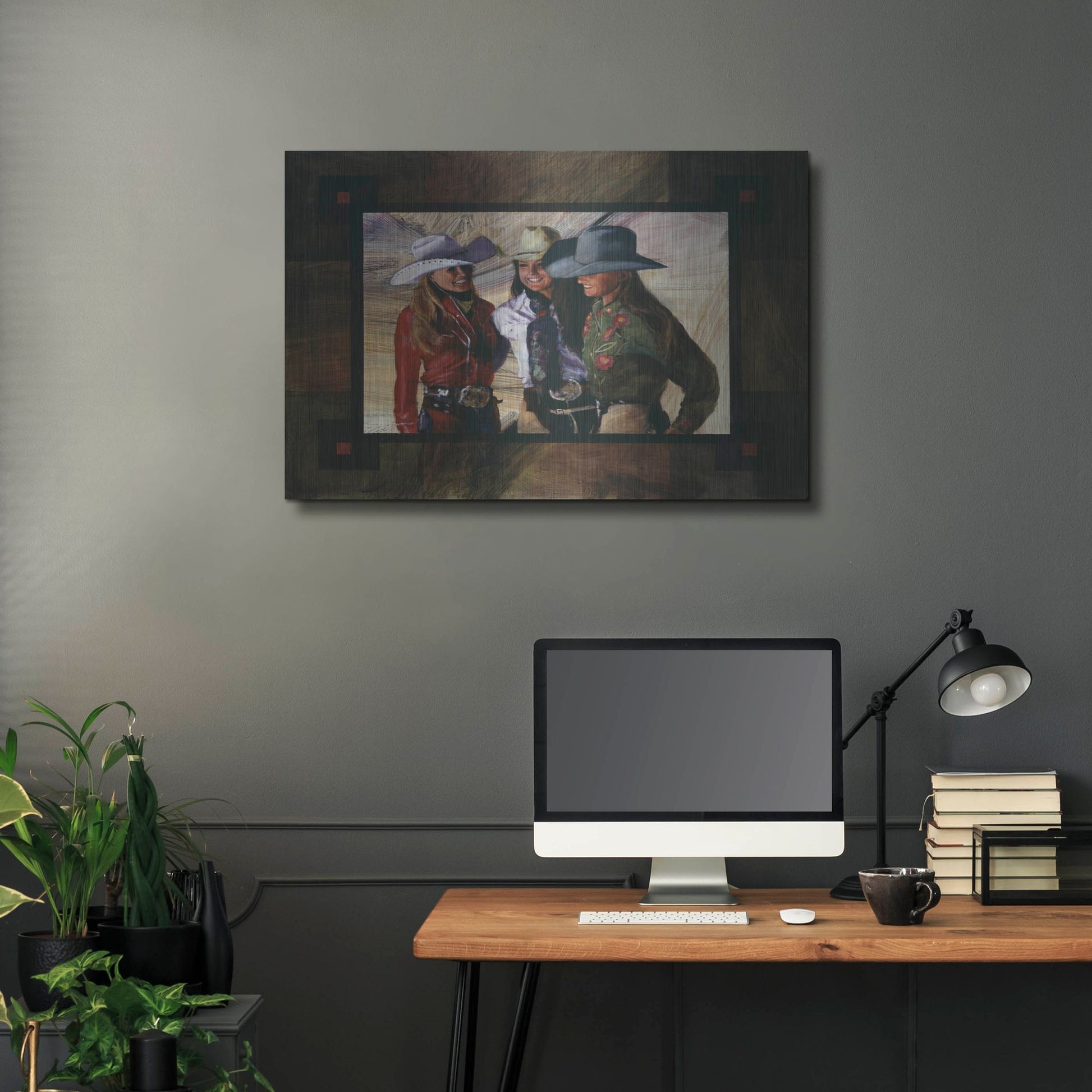 Luxe Metal Art 'Headin For Trouble' by J. E. Knauf, Metal Wall Art,36x24