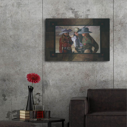 Luxe Metal Art 'Headin For Trouble' by J. E. Knauf, Metal Wall Art,36x24