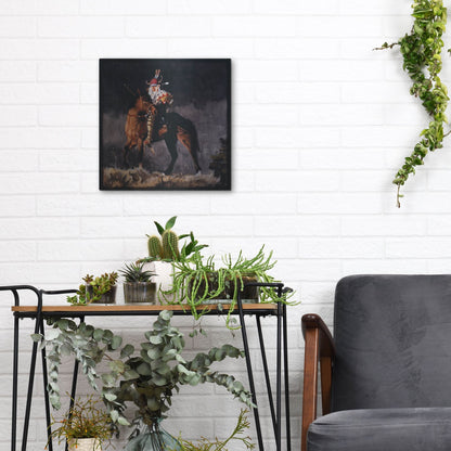 Luxe Metal Art 'Hill Top' by J. E. Knauf, Metal Wall Art,12x12