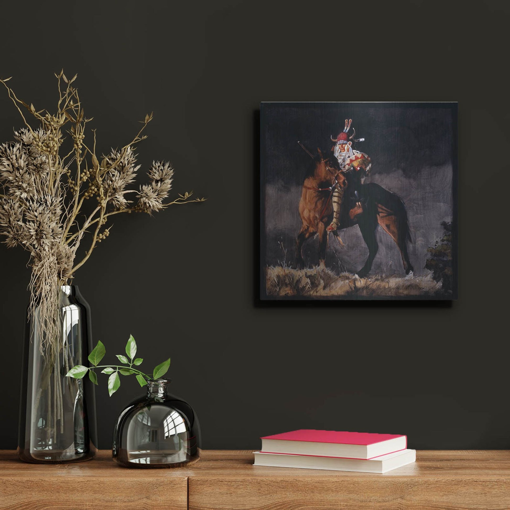 Luxe Metal Art 'Hill Top' by J. E. Knauf, Metal Wall Art,12x12