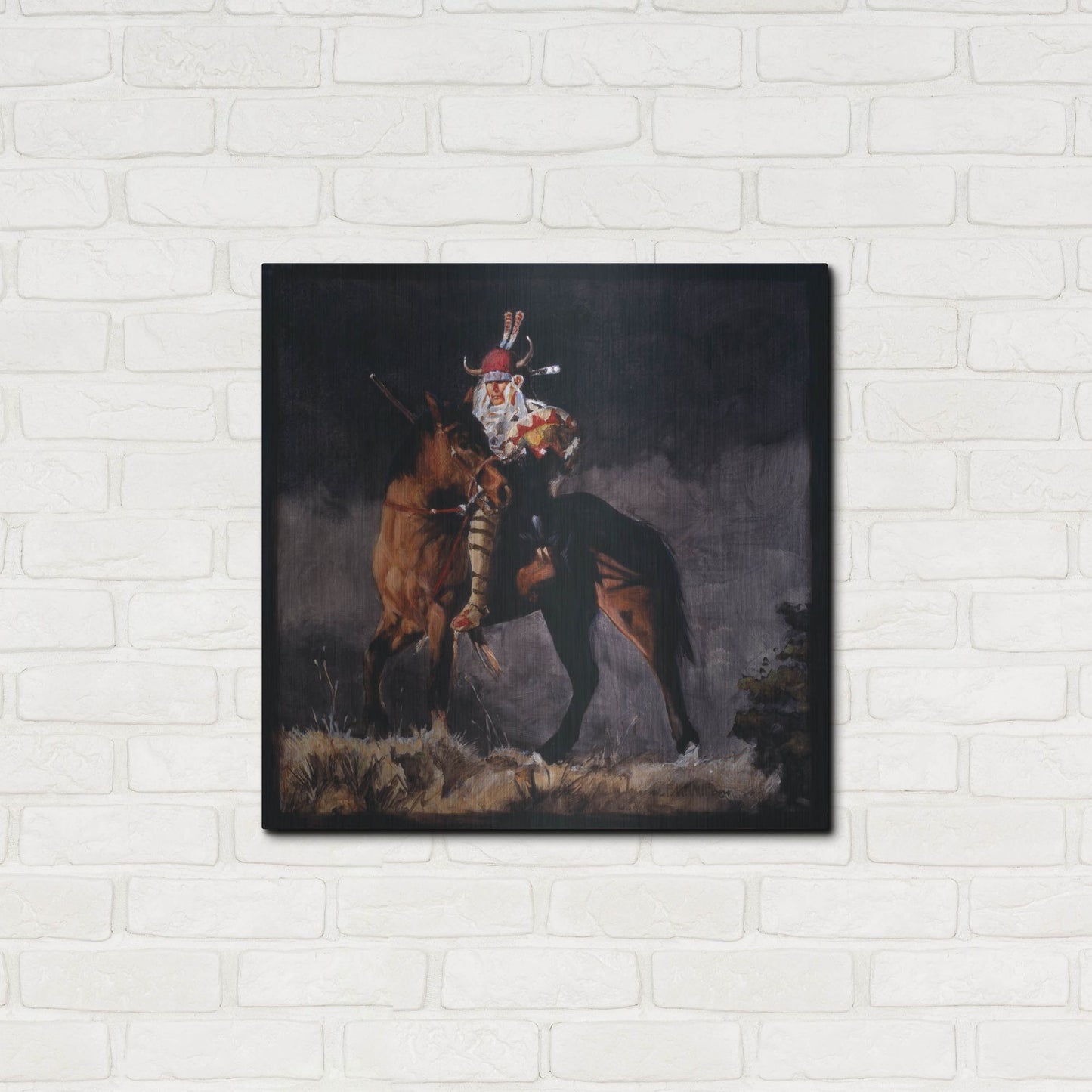 Luxe Metal Art 'Hill Top' by J. E. Knauf, Metal Wall Art,24x24