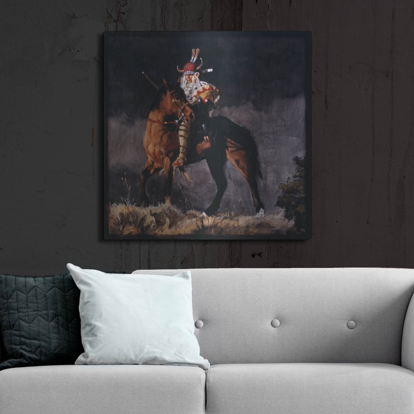 Luxe Metal Art 'Hill Top' by J. E. Knauf, Metal Wall Art,36x36