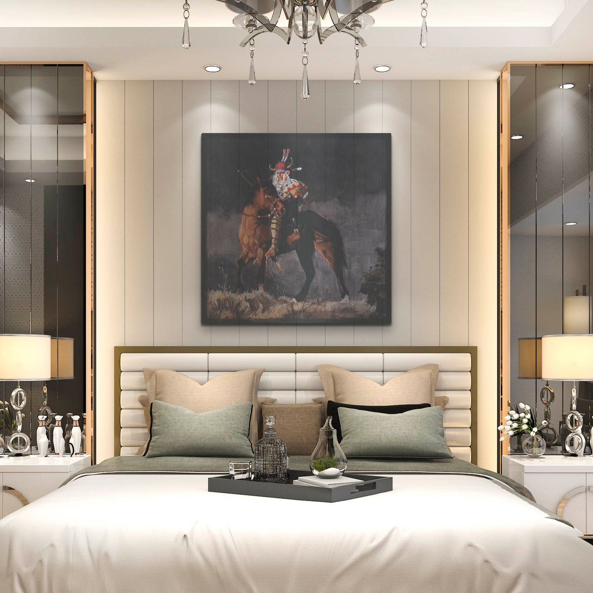 Luxe Metal Art 'Hill Top' by J. E. Knauf, Metal Wall Art,36x36