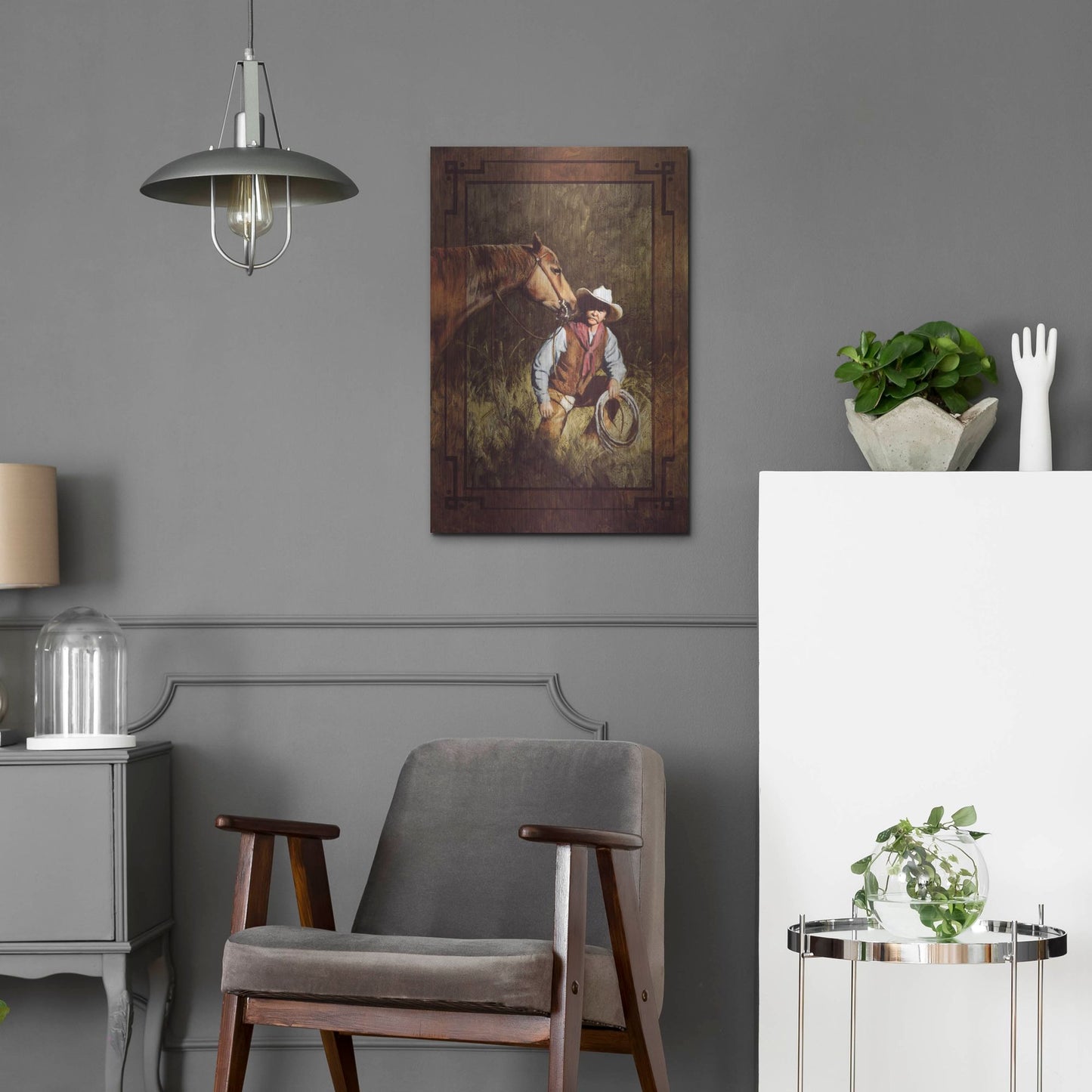 Luxe Metal Art 'In The Spotlight' by J. E. Knauf, Metal Wall Art,16x24