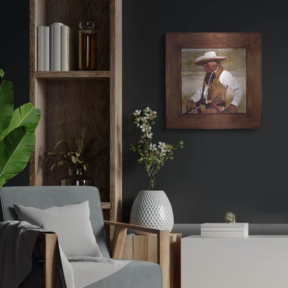 Luxe Metal Art 'Just A Look' by J. E. Knauf, Metal Wall Art,24x24