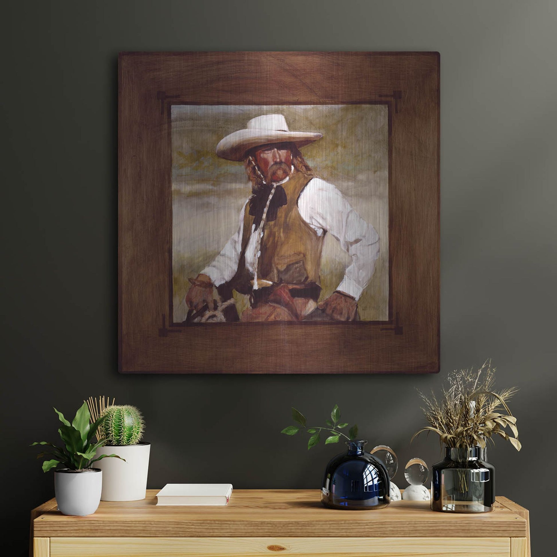 Luxe Metal Art 'Just A Look' by J. E. Knauf, Metal Wall Art,24x24