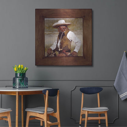 Luxe Metal Art 'Just A Look' by J. E. Knauf, Metal Wall Art,36x36