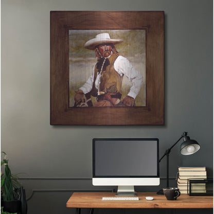 Luxe Metal Art 'Just A Look' by J. E. Knauf, Metal Wall Art,36x36