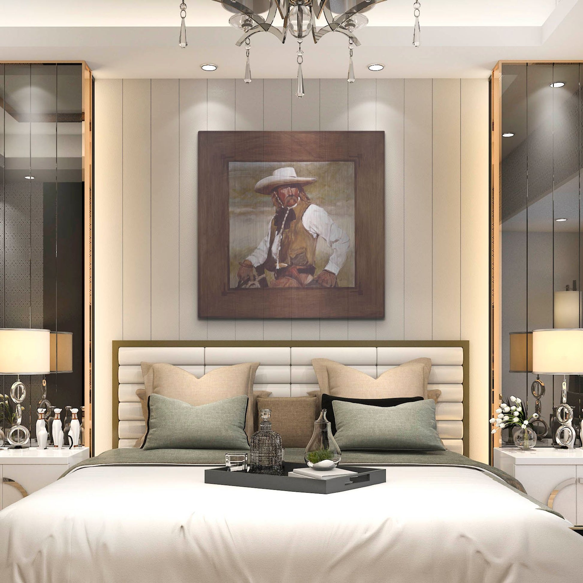 Luxe Metal Art 'Just A Look' by J. E. Knauf, Metal Wall Art,36x36