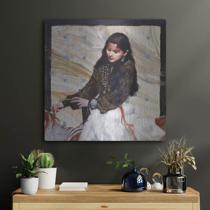 Luxe Metal Art 'On Family Land' by J. E. Knauf, Metal Wall Art,24x24