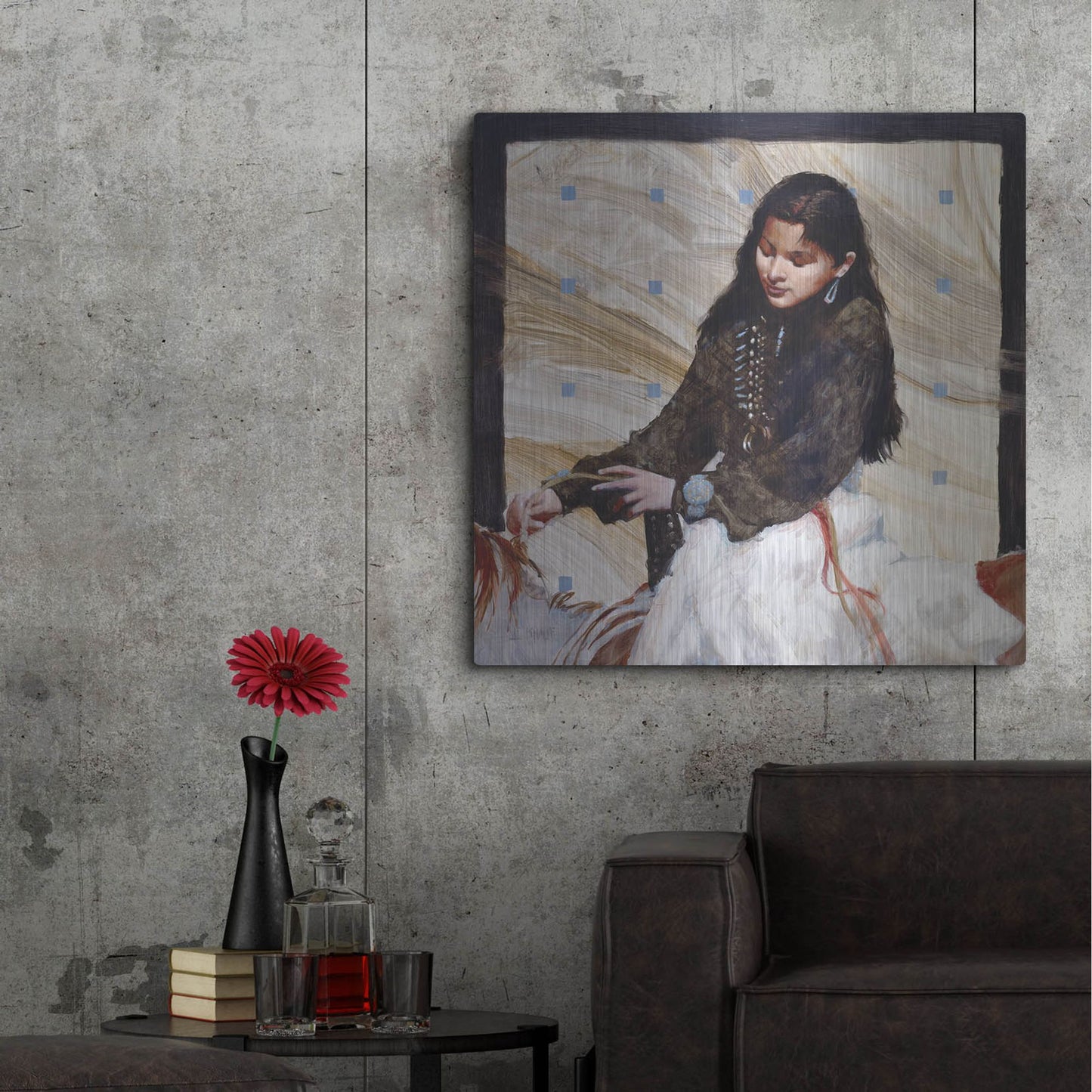 Luxe Metal Art 'On Family Land' by J. E. Knauf, Metal Wall Art,36x36