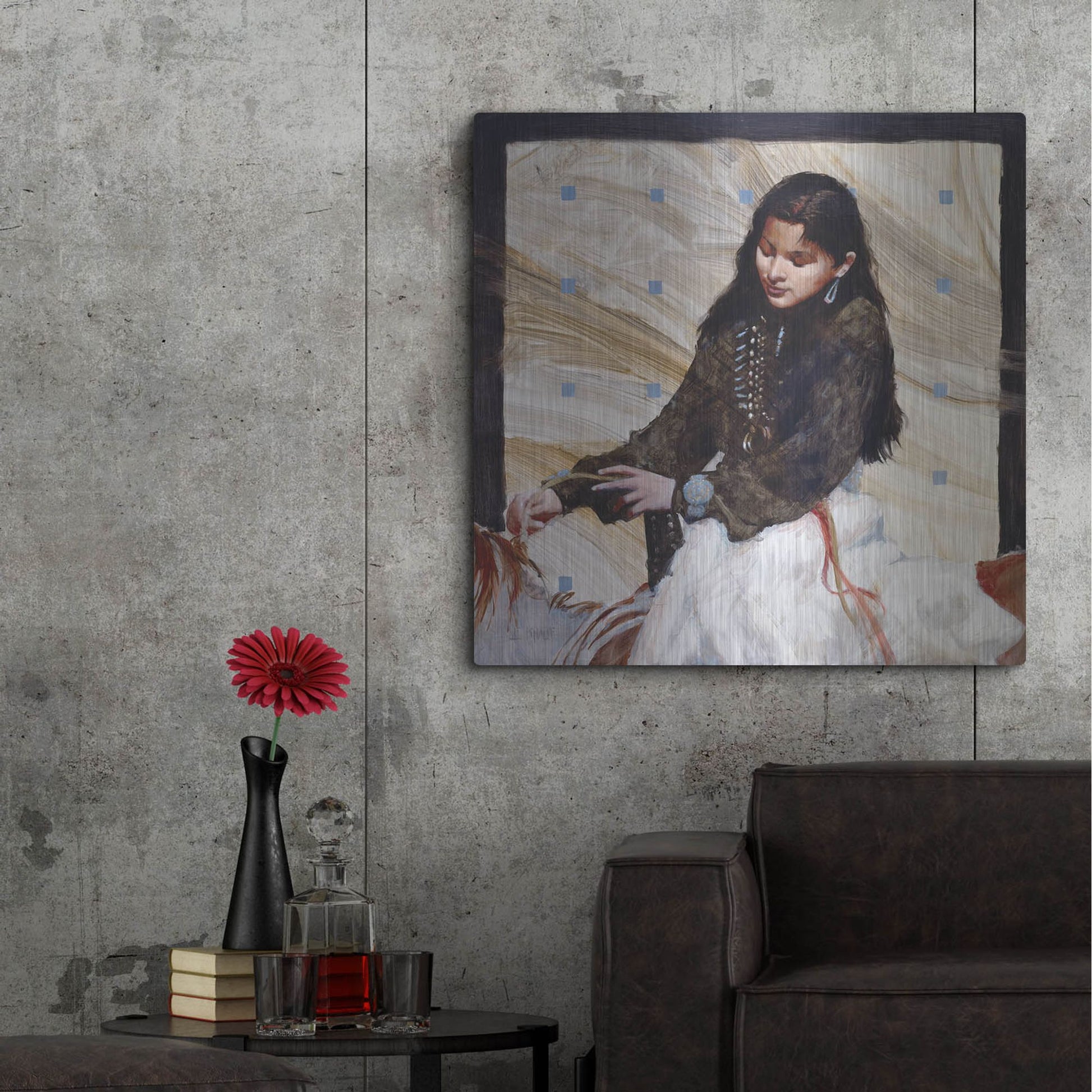 Luxe Metal Art 'On Family Land' by J. E. Knauf, Metal Wall Art,36x36