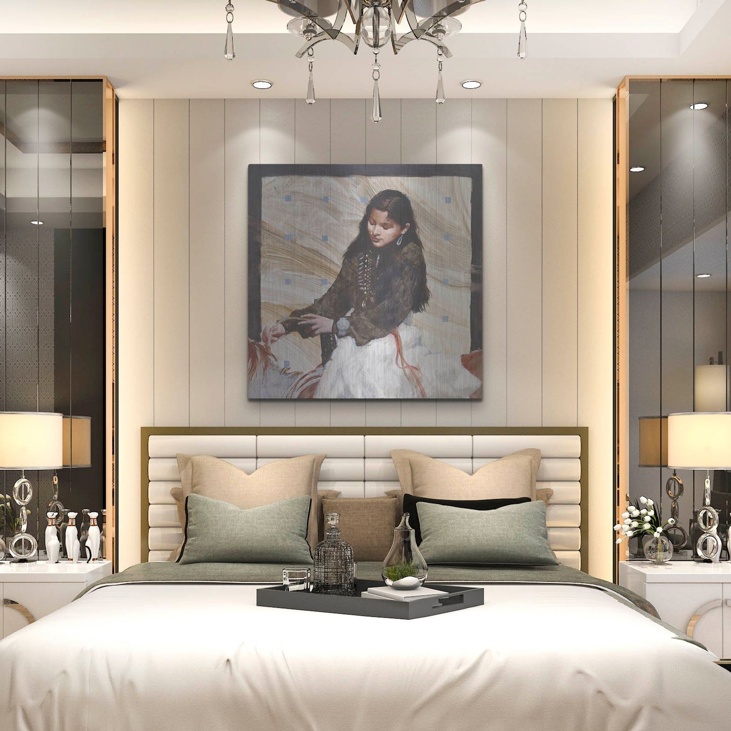 Luxe Metal Art 'On Family Land' by J. E. Knauf, Metal Wall Art,36x36