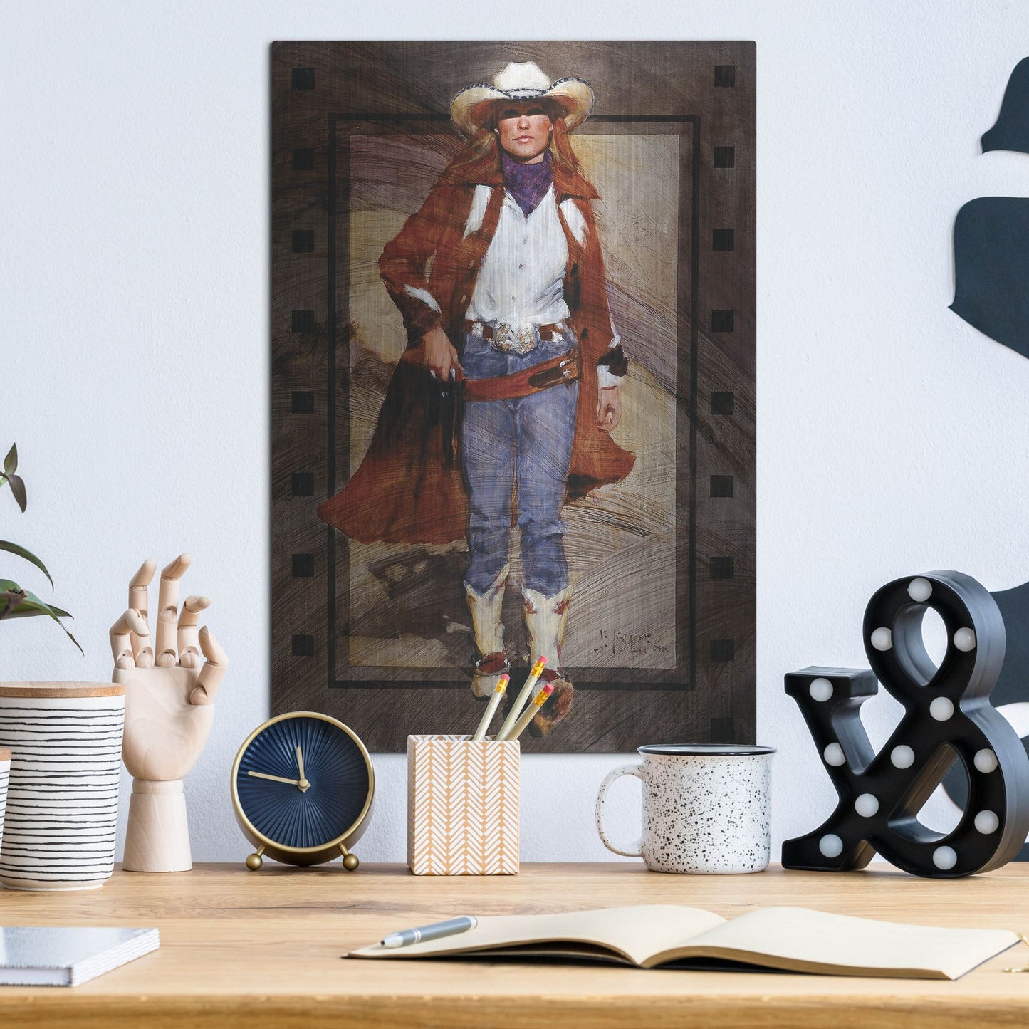 Luxe Metal Art 'On The March' by J. E. Knauf, Metal Wall Art,12x16