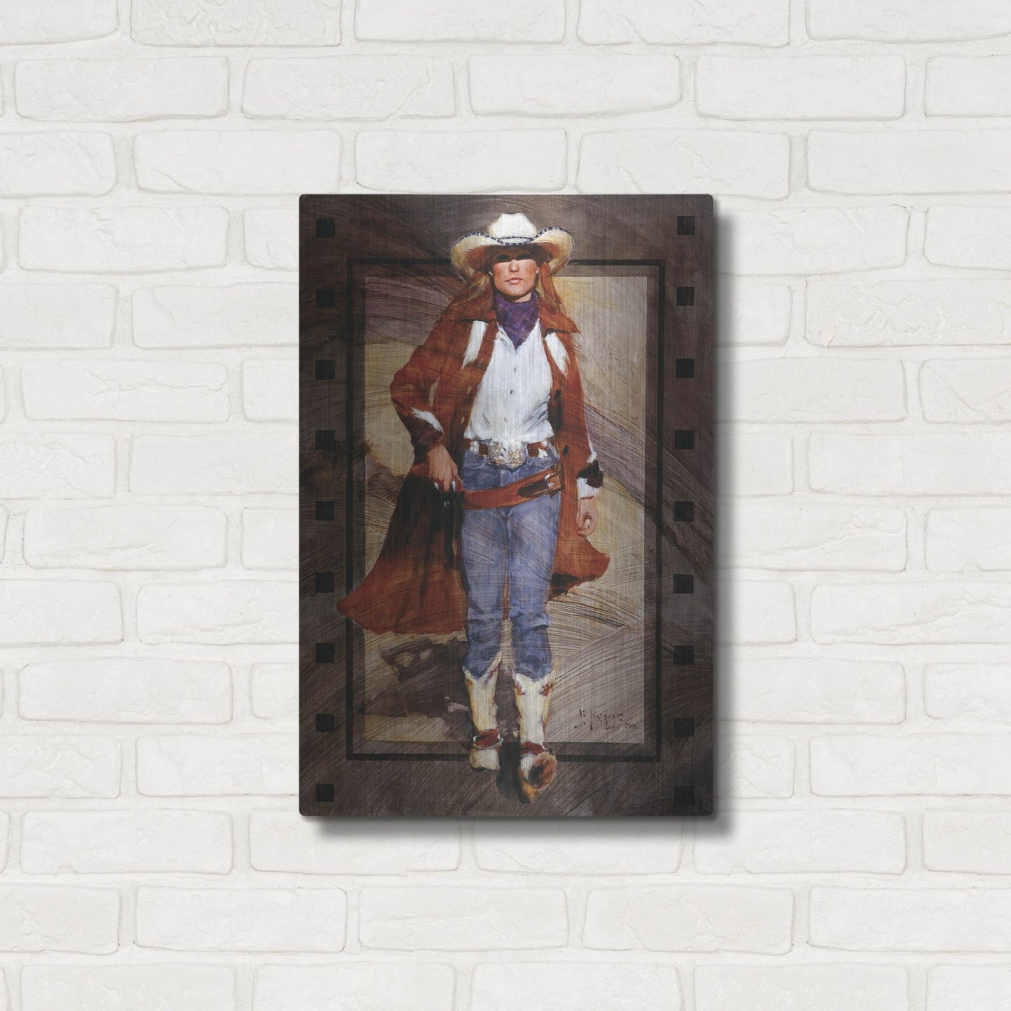 Luxe Metal Art 'On The March' by J. E. Knauf, Metal Wall Art,16x24
