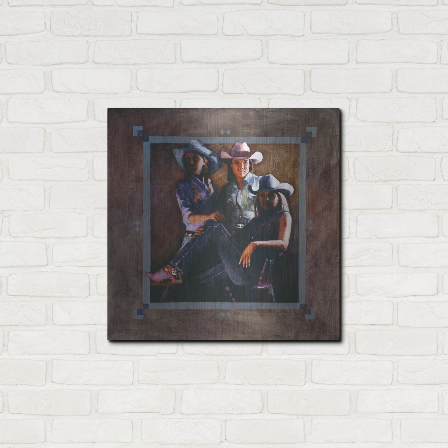 Luxe Metal Art 'Powerplay' by J. E. Knauf, Metal Wall Art,24x24