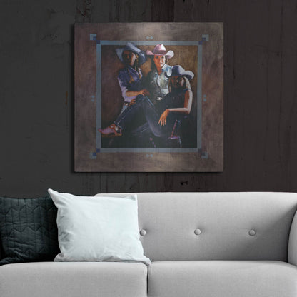 Luxe Metal Art 'Powerplay' by J. E. Knauf, Metal Wall Art,36x36