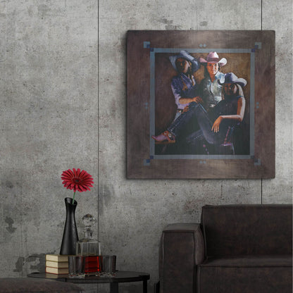Luxe Metal Art 'Powerplay' by J. E. Knauf, Metal Wall Art,36x36
