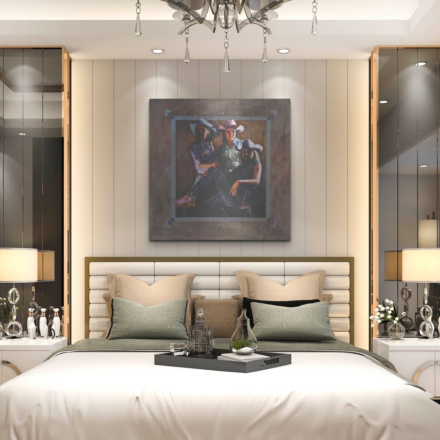 Luxe Metal Art 'Powerplay' by J. E. Knauf, Metal Wall Art,36x36