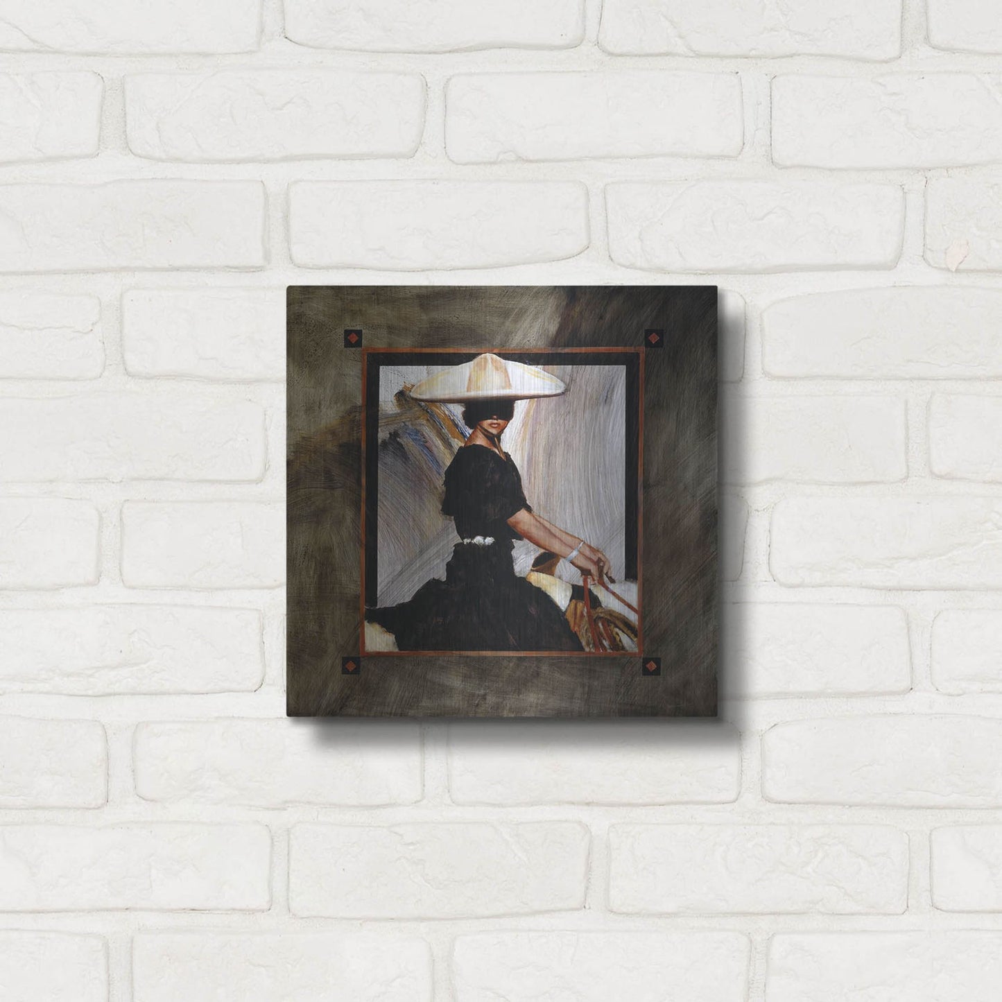 Luxe Metal Art 'Prominaire' by J. E. Knauf, Metal Wall Art,12x12