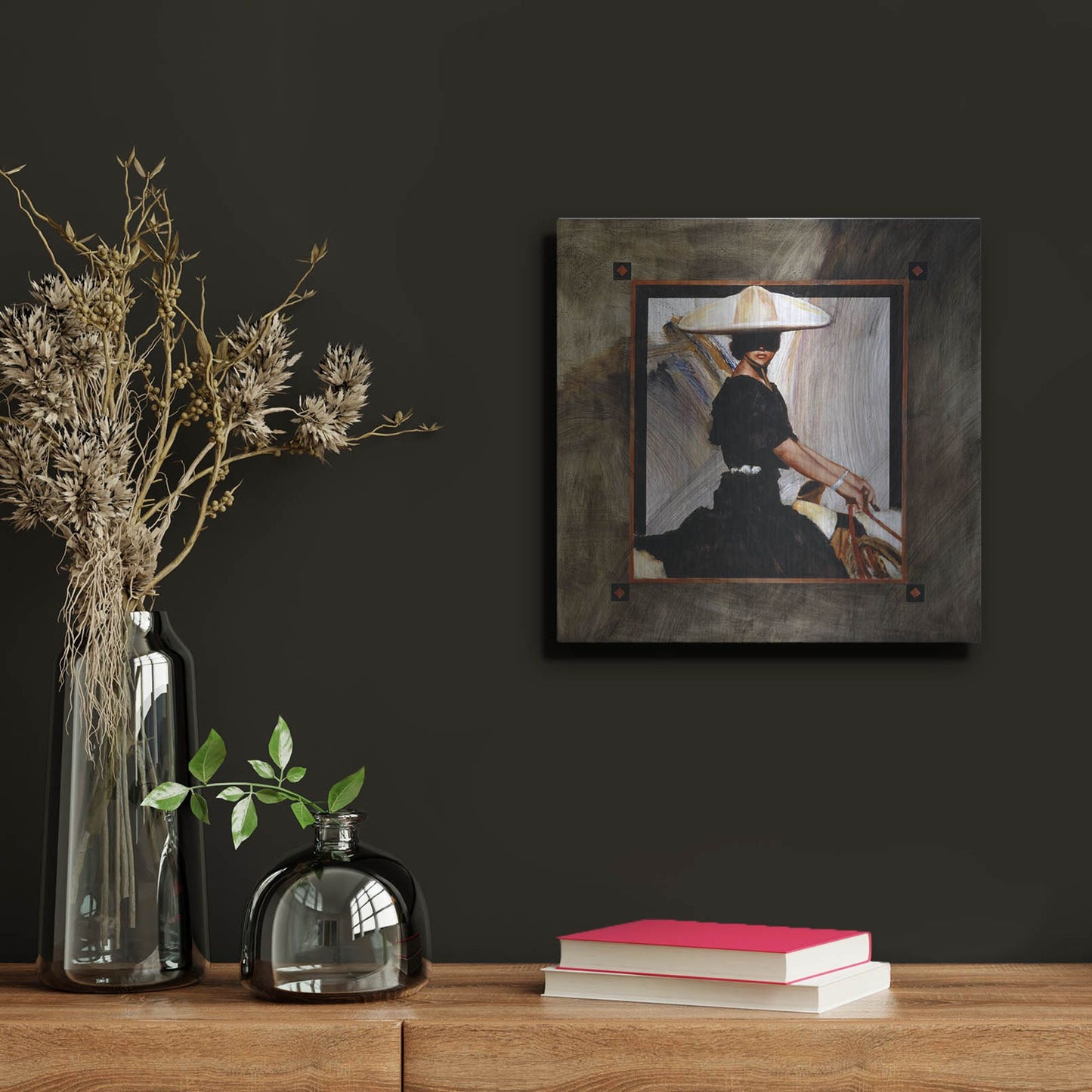 Luxe Metal Art 'Prominaire' by J. E. Knauf, Metal Wall Art,12x12