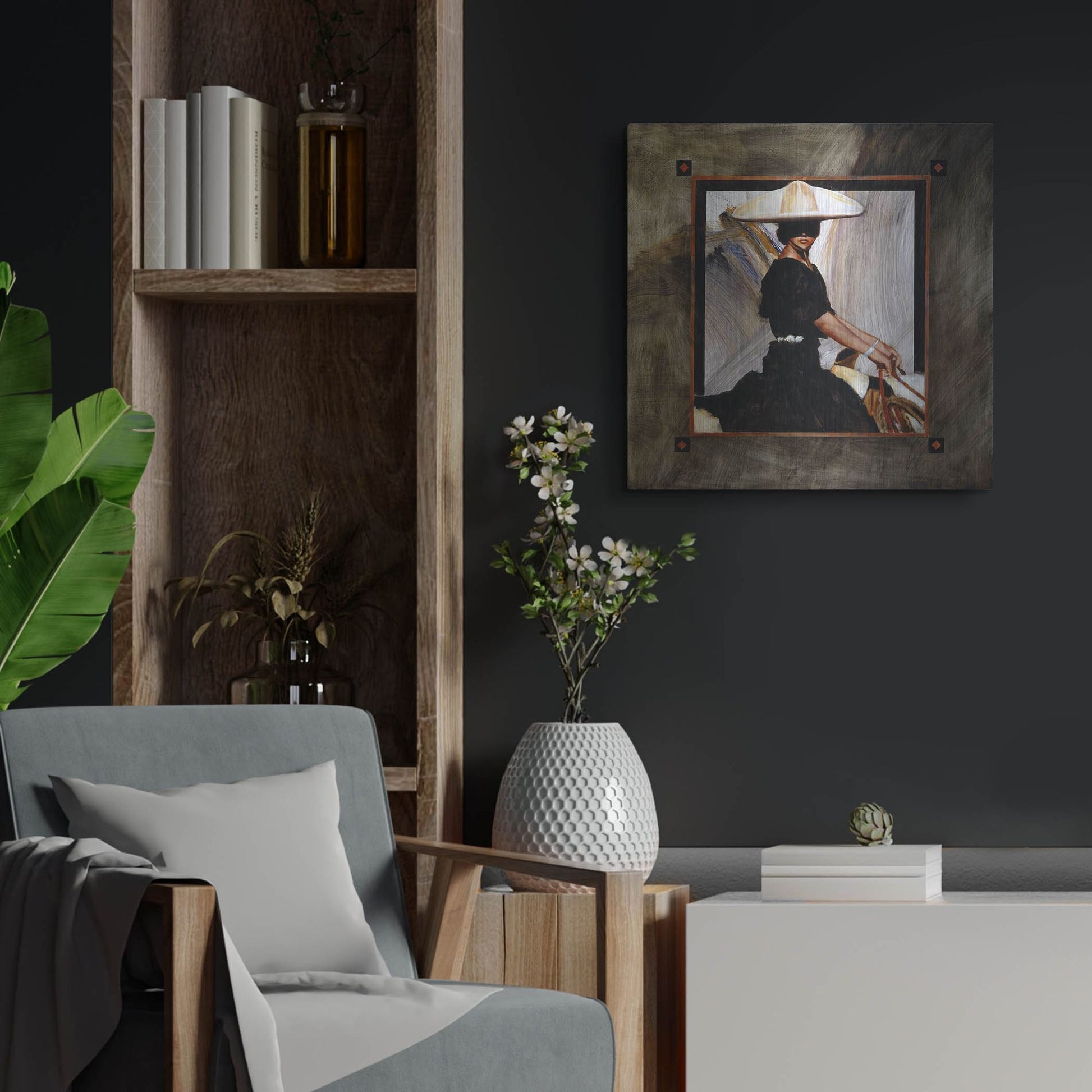 Luxe Metal Art 'Prominaire' by J. E. Knauf, Metal Wall Art,24x24