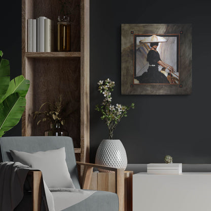 Luxe Metal Art 'Prominaire' by J. E. Knauf, Metal Wall Art,24x24