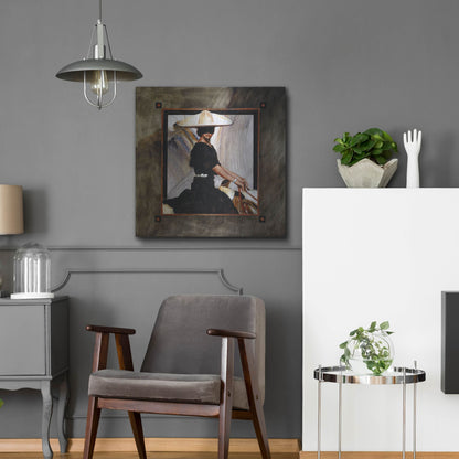 Luxe Metal Art 'Prominaire' by J. E. Knauf, Metal Wall Art,24x24